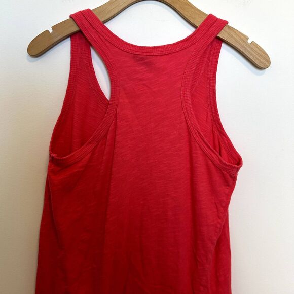 Left Of Center Womens Tank Top Size Small Sleeveless Asymmetrical Ruffle - Picture 8 of 13